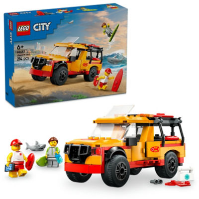 City Lifeguard Beach Rescue Truck & Shark Toys 60453 thumbnail 2