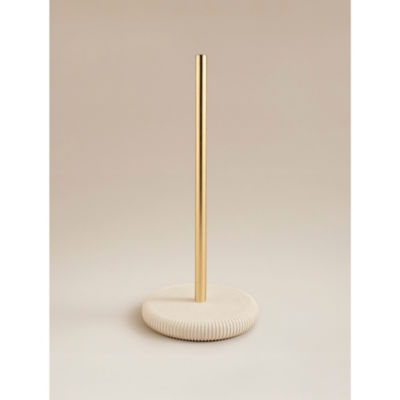 Natural Sandstone Ribbed Toilet Roll Stand thumbnail 2