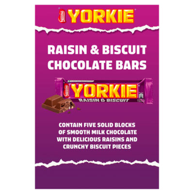 Raisin & Biscuit Chocolate Bar 3 Pack Multipack 132g thumbnail 4