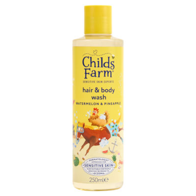 Watermelon & Pineapple Hair & Body Wash 250ml Gentle Tear-Free Formula for Kids, Babies & Sensitive Skin thumbnail 2