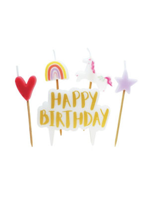Unicorn Pick Candles 5Pk thumbnail 3