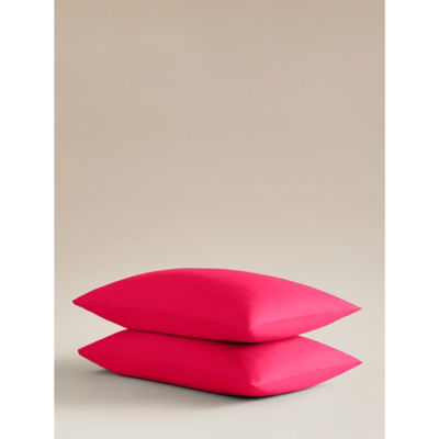 Raspberry Easycare Pillowcase Pair - Double thumbnail 2