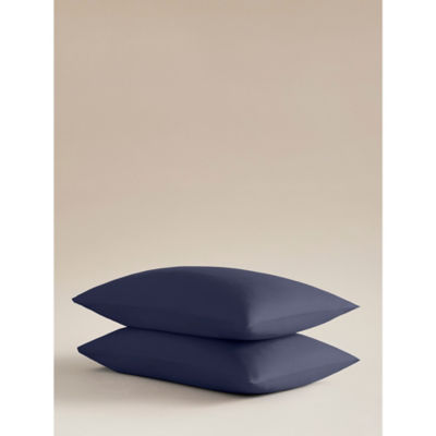 George Home Navy Plain Pillowcase Pair