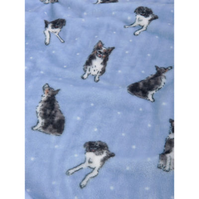 Blue Collie Dog Supersoft Throw - 150cm x 120cm thumbnail 3
