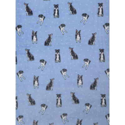 Blue Collie Dog Supersoft Throw - 150cm x 120cm thumbnail 4