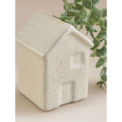 Cream Mini House Artificial Trailing Succulent thumbnail 3