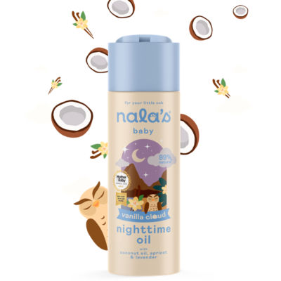 Vanilla Cloud Nighttime Oil with Coconut Oil, Apricot & Lavender 200ml thumbnail 3