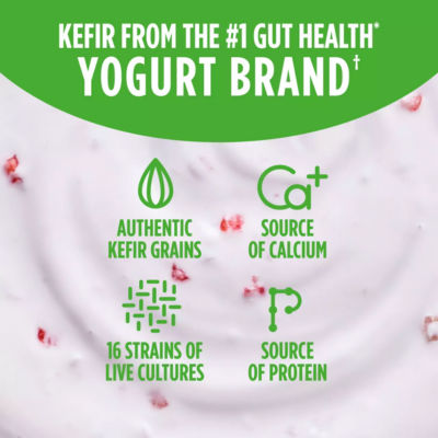 Kefir Strawberry & Raspberry Gut Health Fruit Yoghurts, 2x150g thumbnail 3