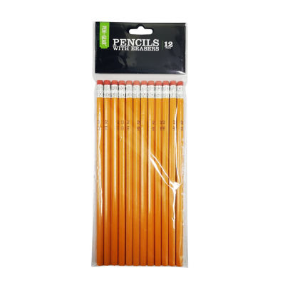 ASDA Yellow Plastic Pencils - 12 Pack thumbnail 2