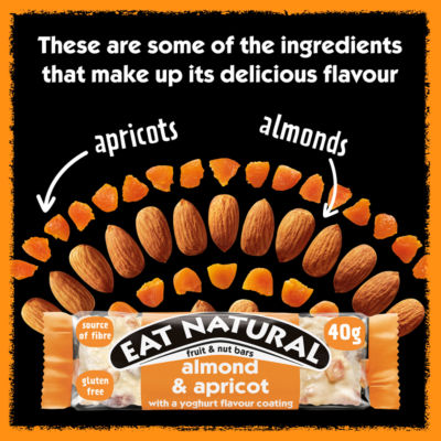 Almond & Apricot with a Yoghurt Coating Fruit & Nut Bars 3 x 40g thumbnail 4