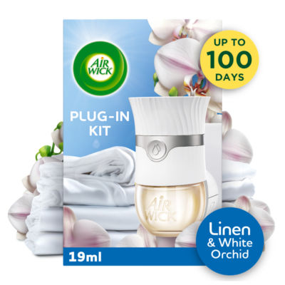 Plug-In Kit Linen & White Orchid Air Freshener 19ml thumbnail 2