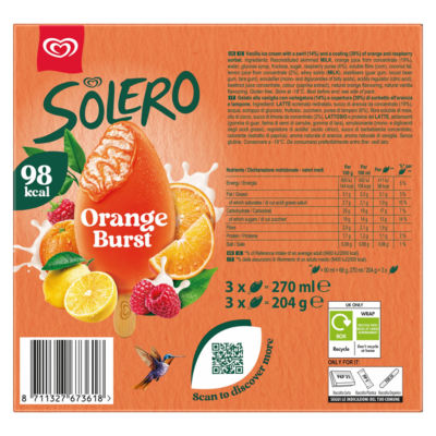 Orange Burst Ice Cream Sticks 3x 90 ml thumbnail 3