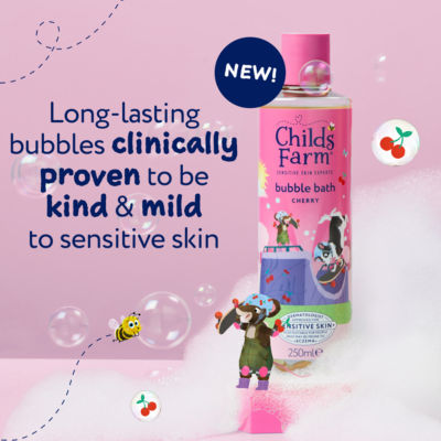 Cherry Bubble Bath 250ml Gentle Formula for Kids, Babies & Sensitive Skin thumbnail 3