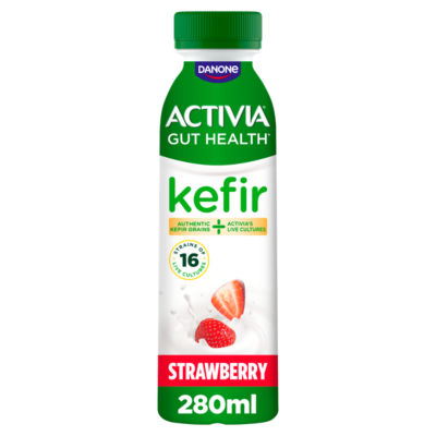 Kefir Strawberry Gut Health Fruit Yoghurt Drink, 280g thumbnail 2