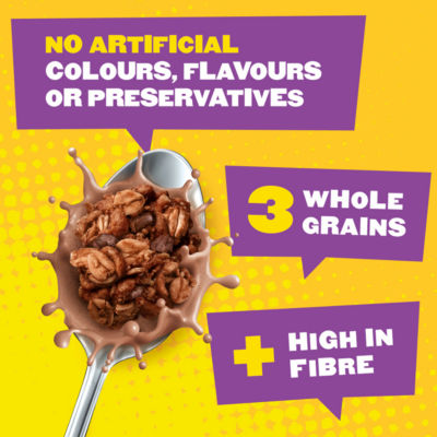 Popped Oat Crunch Chocolate Breakfast Cereal 425g thumbnail 3