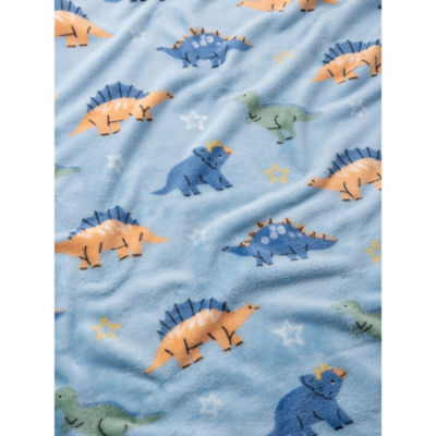 Dinosaur Printed Fleece Blanket - 80 x 80cm thumbnail 4