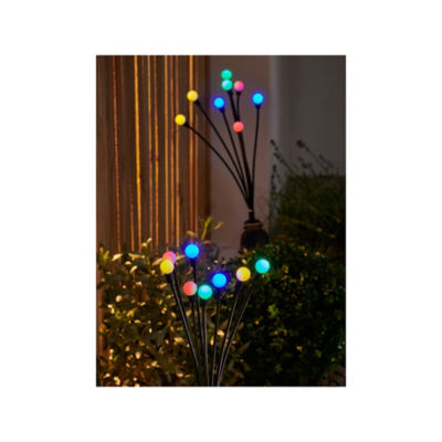 LED Solar Firefly Stake Light - Set of 2