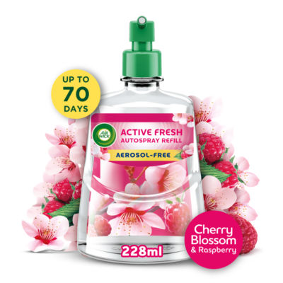 Active Fresh Refill, Cherry Blossom & Raspberry Air Freshener, 228ml