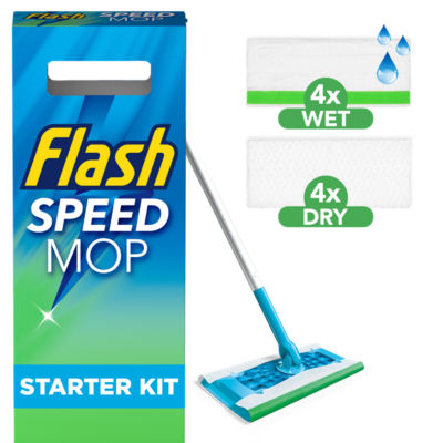 Speedmop Floor Cleaner Starter Kit (1 Mop + 6 Wet Refills)