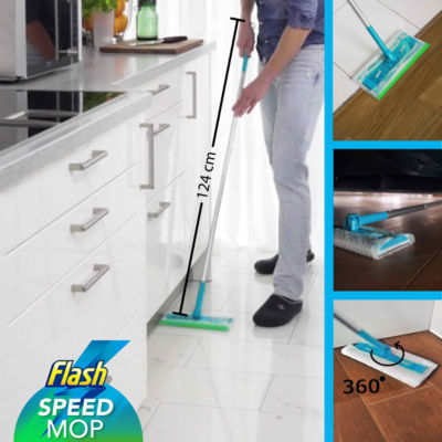 Speedmop Floor Cleaner Starter Kit (1 Mop + 6 Wet Refills) thumbnail 3