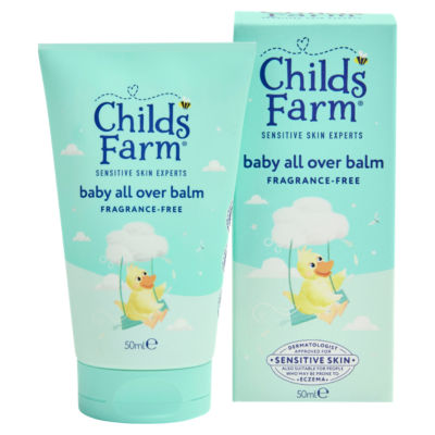 Baby All Over Balm 50ml Fragrance-Free Moisturiser for Newborns & Sensitive Skin thumbnail 2