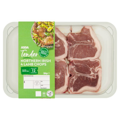4 Tender Northern Irish Lamb Chops 300g