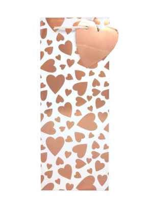 Rose Gold Heart Bottle Bag