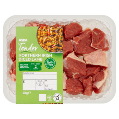 Tender Northern Irish Diced Lamb 300g