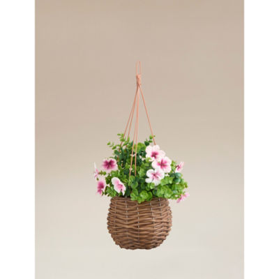 Artificial Floral Hanging Basket thumbnail 2