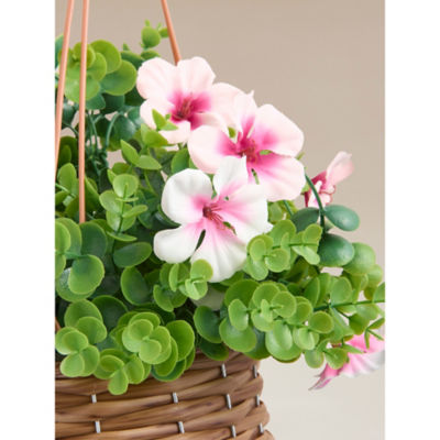 Artificial Floral Hanging Basket thumbnail 3