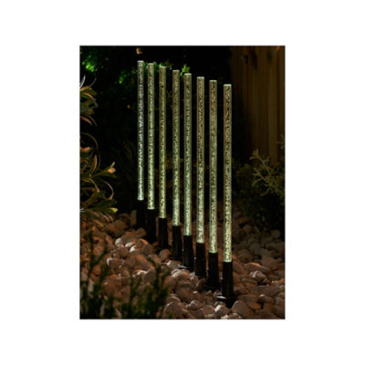 Warm White Led Solar Bubble Stake Light - Set Of 8 thumbnail 2
