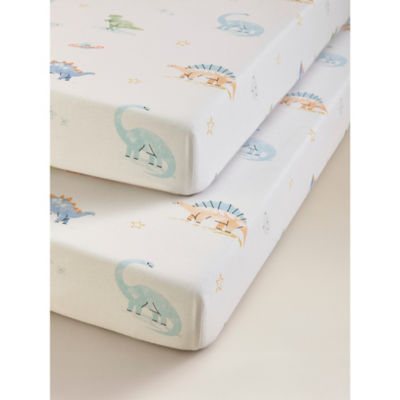 Cot Bed Jersey Cotton Sheets - Set of 2