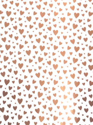 Rose Gold Heart Rollwrap
