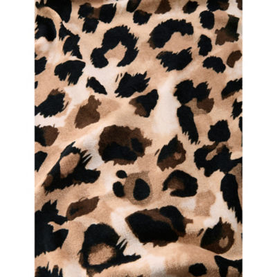 Leopard Print-Effect Cotton Beach Towel thumbnail 3