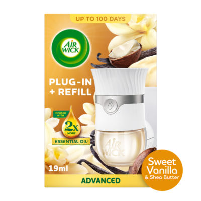 Sweet Vanilla & Shea Butter Plug-In Kit 19ml. Lasts up to 100 days. Air Freshener. thumbnail 2
