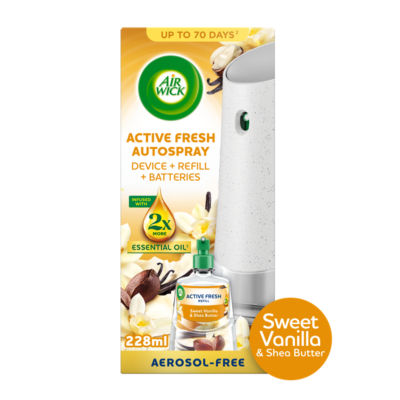 Sweet Vanilla & Shea Butter Aerosol-Free Automatic Spray Kit. Lasts up to 70 days. thumbnail 2