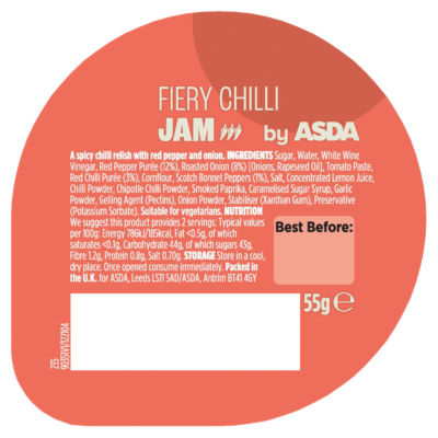 Fiery Chilli Jam 55g thumbnail 2