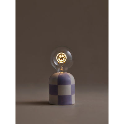 Lilac Portable Checkerboard Lamp thumbnail 3