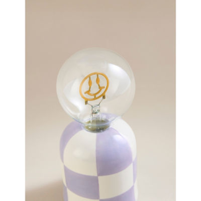 Lilac Portable Checkerboard Lamp thumbnail 4