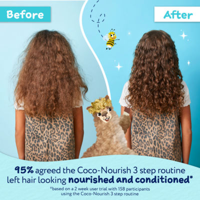 Coco-Nourish Coconut Conditioner 250ml, Dry Curly Hair, Kids Tear Free Formula thumbnail 4