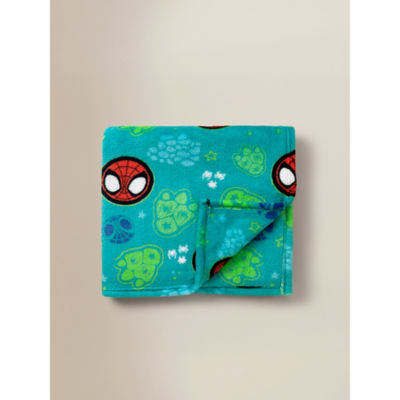 Marvel Spidey & Friends Dinowebs Fleece Blanket - 70cm x 100cm thumbnail 2