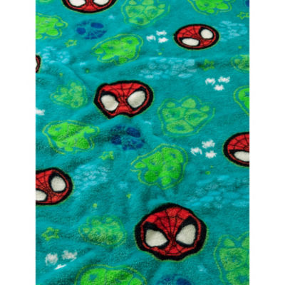 Marvel Spidey & Friends Dinowebs Fleece Blanket - 70cm x 100cm thumbnail 4