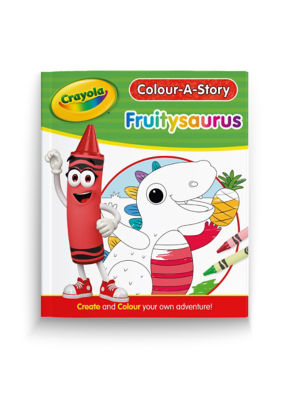 Colour-a-Story - Fruitysaurus - Colouring Story book. thumbnail 2
