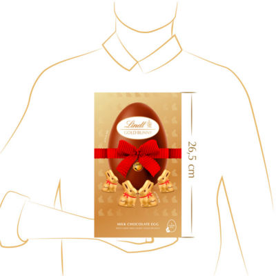 Gold Bunny Milk Chocolate Egg With Nine Mini Lindt Gold Bunny 250g thumbnail 4