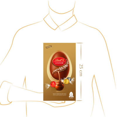 Lindor Milk Chocolate Egg With Lindor Assorted Truffles 183g thumbnail 4