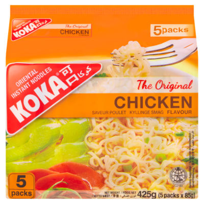 The Original Chicken Flavour Oriental Instant Noodles 5 x 85g (425g)