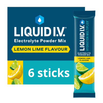 Liquid I.V. Hydration Multiplier Electrolyte Powder Mix Lemon Lime 6x16g