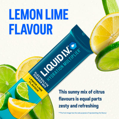 Hydration Multiplier* Lemon Lime Electrolyte Powder Mix Food Supplement 6 sachets thumbnail 4