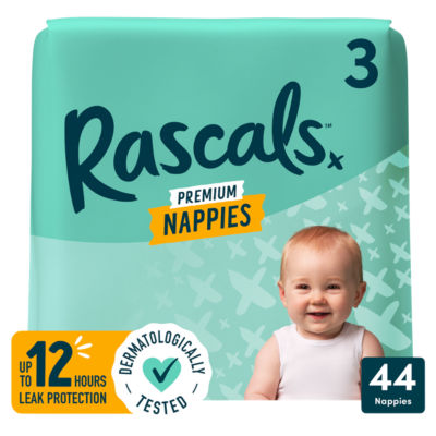 Premium Nappies, Size 3, 44 Count thumbnail 2