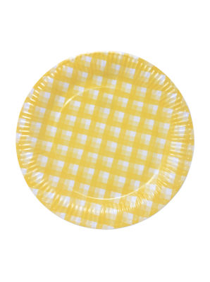 Gingham Plates